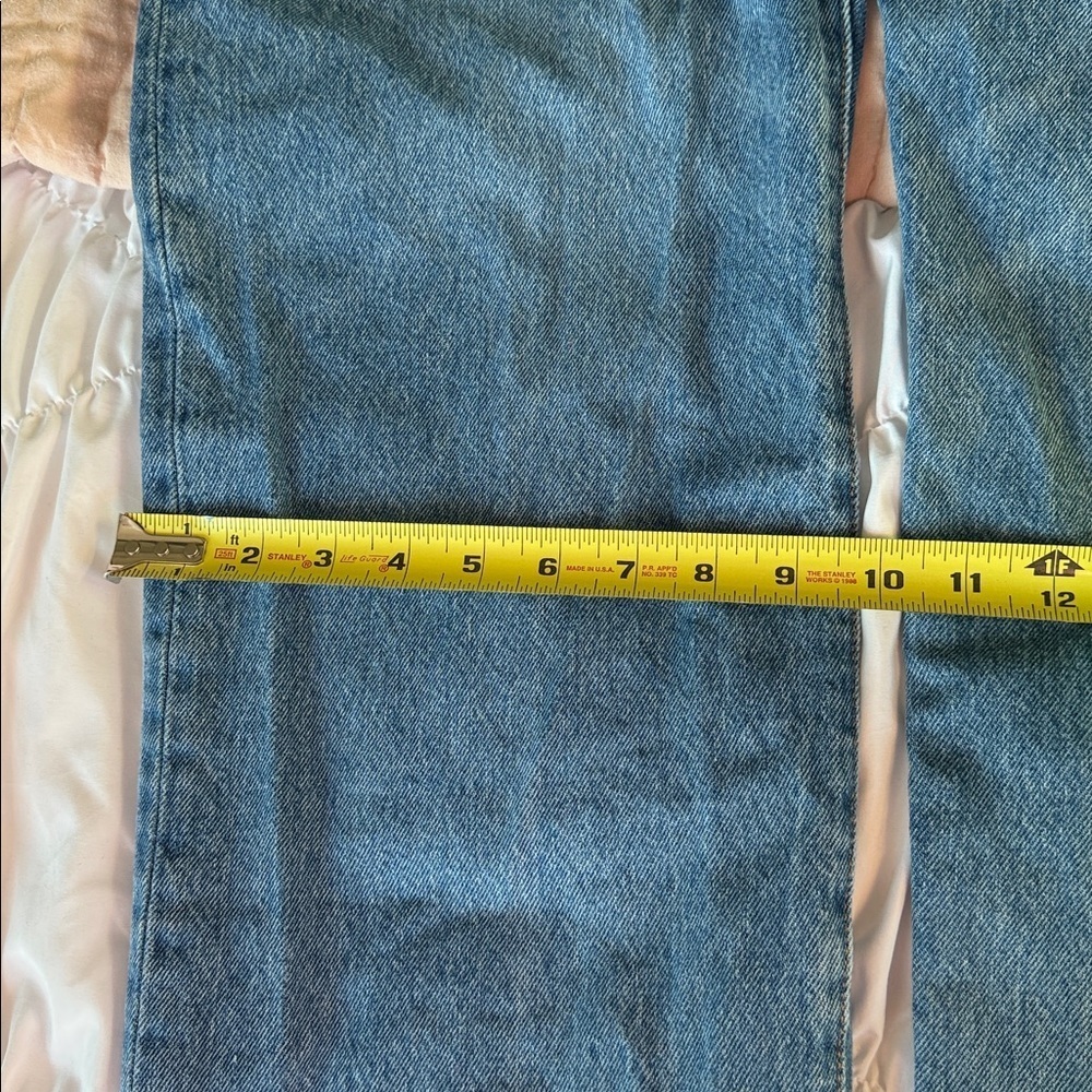 Levi's 501 Button Fly Classic Straight Leg Blue Jeans 31/32 - Picture 7 of 9
